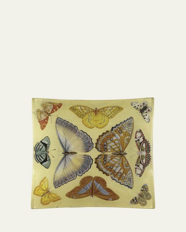 Butterfly Collection Square Tray